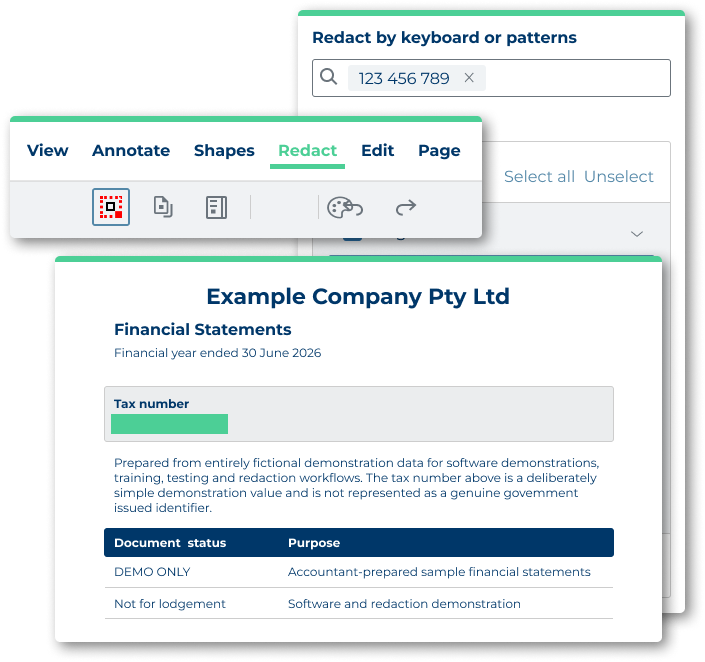 PDF Management Software - Redact