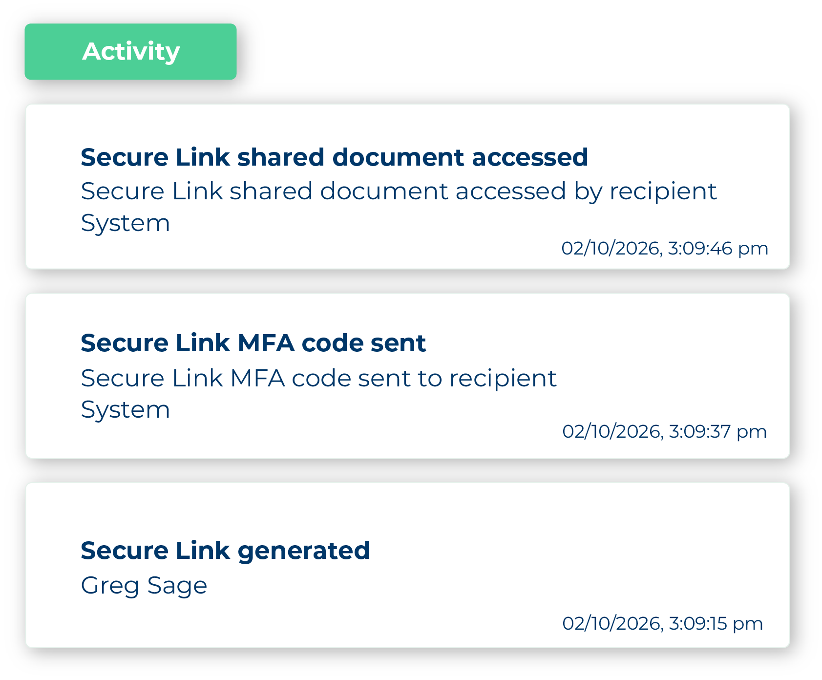 Secure Filer Sharing for Accountants Activity Tracking